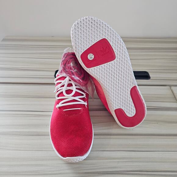 Adidas Pharell Williams Red Athletic Sneakers Shoes Size 6 - Picture 7 of 10